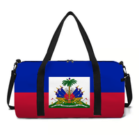 Sac de voyage fourre-tout best-seller avec drapeau d'Haïti, sac de sport, sac de week-end, confortable et portable