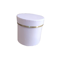 Boîte à fleurs ronde de luxe avec logo personnalisé FloralMate, boîte d'emballage rose, boîte cadeau pour la Saint-Valentin, vente en gros pour fleuristes, boîte de rangement