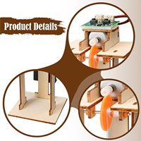 Kit de montage mobile pour modèle d'ascenseur en bois DIY, puzzle de construction pour expérience de physique