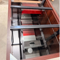 Aquarium en verre avec meuble en aluminium peint et filtre à sump intégré à 3-4 compartiments