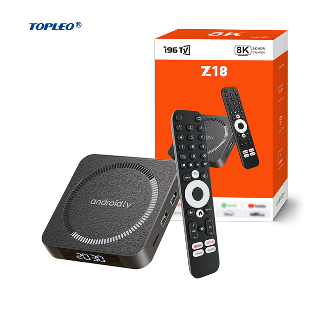 Topleo Dual WiFi Android TV Box 8K HDR 5G Quad Core Streaming Player Set Top Box Smart 4K Android TV Box