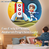 Projecteur de diapositives interactif pour enfants à piles, lampes de poche, torches, jouets lumineux avec 24 motifs pour enfants