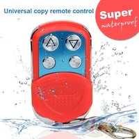 Télécommande sans fil 4 boutons en ABS et métal avec fonction d'apprentissage du code 433 MHz et clonage pour portail de garage YET177