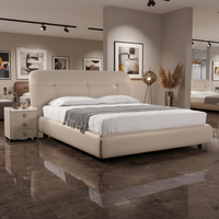 Ensemble de meubles de chambre à coucher en bois massif de conception chinoise moderne, neuf, comprenant un lit, pour hôtel, villa, salon, appartement, usage domestique