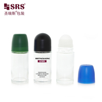 Pabrik Memproduksi Wadah Roll-on Botol Kaca Kosong Isi Ulang untuk Deodoran Ukuran 50ml 60ml 2oz