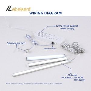 Mini cảm ứng Dimmer cảm biến chuyển giấu cảm ứng ON/Off điều khiển DC 12V 24V cho tủ Tủ tủ bếp LED chiếu sáng - Product Image 4