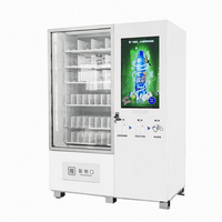 Distributeur automatique de boissons froides MJAYA à 36 sélections, écran tactile 32 pouces, paiement par code QR et carte de crédit, retour de monnaie