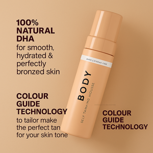 Etiqueta privada al por mayor Vagan Natural Self Instant Bikini Tanning Mousse Kit Organic Vegan Vitamin C Cruelty-Free Lotion Bronceado - Product Image 1