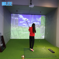 Prix usine simulateur de golf loisirs Projection interactive simulateur de golf ar pour centre de jeux intérieur