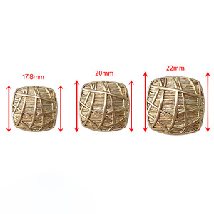Chất Lượng Cao Bán Buôn Kẽm Hợp Kim Nút <span class=keywords><strong>20Mm</strong></span> Kim Loại Vuông Chân Nút Có Thể Giặt Cho Áo Sơ Mi Trang Trí Với Biểu Tượng Tùy Chỉnh - Product Image 3