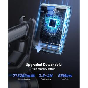 Aspiradora inalámbrica 450W/36Kpa Potente aspiradora de barra, pantalla LED, aspiradora de mano recargable de tiempo de ejecución de 40 minutos para el hogar, P - Product Image 3