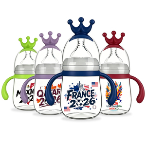 Bouteille d'alimentation pour bébé en silicone à col large, anti-fuite, facile à tenir, pour l'alimentation au lait - Product Image 2
