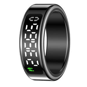 Bague connectée SY01 avec écran tactile, support de charge, fonction de retournement de page, moniteur de fréquence cardiaque et d'oxygène sanguin, suivi du sommeil - Product Image 2