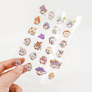 Customized A3 A4 A5 A6 Transparent Sticker <b>Sheet</b> Custom Personalized Clear Kiss Cut <b>Sheets</b> Sticker with Transparent Backing - Product Image 1