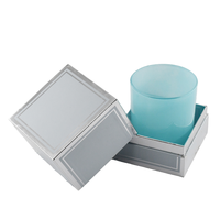 Vente en gros de pots à bougies vides de luxe avec couvercle étanche et boîtes Emballage de bougies haut de gamme personnalisé avec doublure en éponge