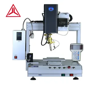 OEM Factory Price 360 Degree Circuit Board Plug-in Soldering Robot 4 Axis Desktop Automatic PCBA CNC Soldering Machine