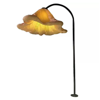 Fleur gonflable interactive avec capteur de mouvement LED, installation artistique personnalisée pour la décoration commerciale
