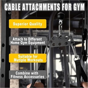 <span class=keywords><strong>Barre</strong></span> de traction latérale multi-prises et plaque d'extension <span class=keywords><strong>pour</strong></span> machine à câbles, fixation double/simple <span class=keywords><strong>pour</strong></span> salle de sport à domicile et système de <span class=keywords><strong>poulie</strong></span> - Product Image 4
