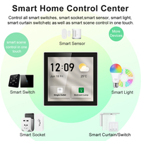 Tuya Layar OLED 2 Inci 1080p, Kontrol Pusat, Sistem Android 8.1, WiFi Nirkabel, Smart Zigbee Gateway, Multifungsi, Layar Sentuh