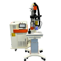 Nouvelle machine de soudage au laser à fibre Mitsubishi QCW 150W 300W à axe XYZ motorisé pour la réparation de moules en acier inoxydable haute précision