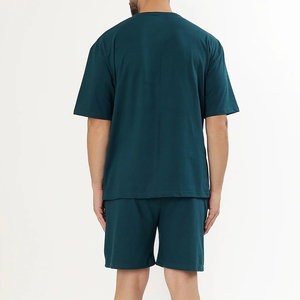 เสื้อยืดและกางเกงขาสั้นลำลองสไตล์สตรีทแวร์สำหรับฤดูร้อน ระบายอากาศได้ดี พร้อมโลโก้แบบกำหนดเอง  ชุดกางเกงขาสั้นระบายอากาศได้ดี ดีไซน์ปรับแต่งได้เต็มที่ - Product Image 4