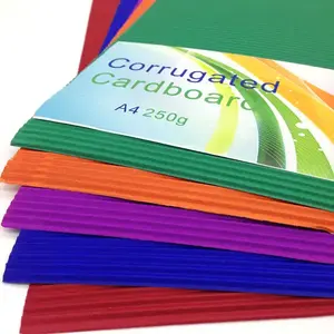 10 buah 200GSM kertas seruling kertas bergelombang warna A4