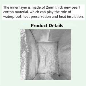 Reusable Thermal Insulated Solar Panel <b>Cooler</b> Bag with Letter Pattern Non Woven Material for Food & <b>Cans</b> - Product Image 5