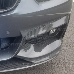 2 piezas de fibra de carbono, molduras superiores delanteras, kit de alerones, cubierta de faros antiniebla para BMW Serie 4 F32 F33 F36 2014 2015 2016 - Product Image 6