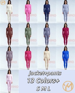 YIMO <span class=keywords><strong>Ropa</strong></span> Deportiva Mujer, Pantalones Deportivos de Gimnasio y Fitness con Logotipo Personalizable, Elásticos, Transpirables, de Spandex/Poliéster - Product Image 2