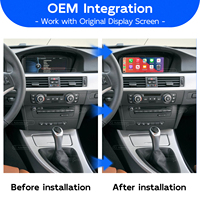 Kit de Interfaz de Módulo Decodificador Multimedia Inalámbrico Apple CarPlay y Android Auto CCC CIC Serie 3 E90/E91/E92/E93 para BMW 2005-2013