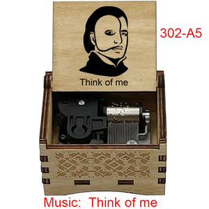 Caja de Música de Madera Vintage con Diseño de Anime 'Think of Me', Regalo de Recuerdo, Obsequio Musical Especial y Lindo para Fans, Amigos, Cumpleaños - Product Image 2