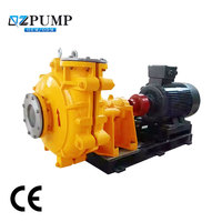 Pompa Lumpur Horizontal 6 Inci 15HP Tekanan Tinggi Laju Alir Tinggi Daya Angkat Tinggi Kelas Industri Elektrik
