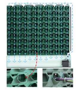 Planteur de système de mur vivant jardin vertical auto-arrosage intérieur extérieur en plastique <span class=keywords><strong>jardinière</strong></span> verticale de mur de jardin - Product Image 5