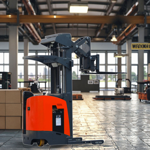 รถยกไฟฟ้าแบบ Reach Truck ขนาด 1.8 ตัน ความสูงยก 23.62 ฟุต สำหรับใช้งานในคลังสินค้า แบบ Single Scissor Reach Forklift - Product Image 2