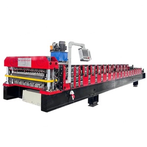 Máquina Automática Confiable de Doble Capa para Formar Rollos de Tejas con Motor PLC, Bomba y Caja de Cambios para Proyectos de Techado a Gran Escala (380V) - Product Image 1