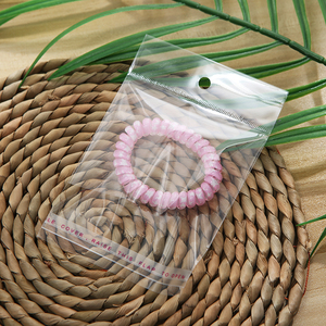 Großhandel Kundenspezifische Transparente Logo- und Druckverpackung Transparente Plastik-<span class=keywords><strong>OPP</strong></span>-Beutel für Accessoires, Halsketten - Product Image 3