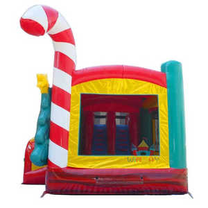 ปราสาทเป่าลมขนาดใหญ่พร้อมที่เป่าลมสำหรับงานปาร์ตี้กลางแจ้งสไลเดอร์น้ำสำหรับเทศกาลคริสต์มาส - Product Image 6