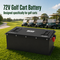 Baterai Golf Cart JREPOWER Rechargeable 72v 100Ah Lithium Ion LiFePO4 dengan BMS Terintegrasi 24 Sel 6000 Siklus