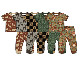 Conjuntos de ropa de otoño para bebés y niños pequeños, estilo cazador, con cremallera, cómodos, venta al por mayor, ropa de fábrica estilo occidental para niños. - Product Image 1
