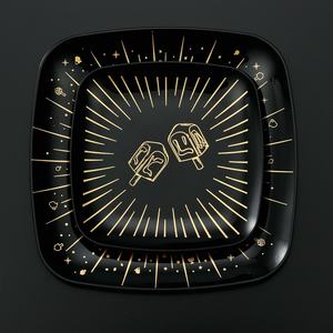 Piring plastik keras tidak bisa pecah 9 inci makan malam Cina melamin piring putih bulat kustom - Product Image 5