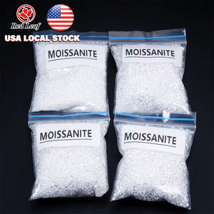 ผู้ผลิตโมอิสซาไนต์แบบขายส่งในสหรัฐอเมริกา Redleaf รับผลิตโมอิสซาไนต์ทรงกลมขนาด 0.8-2.9 มม. คุณภาพ D VVS1 5 กะรัต/ถุง โมอิสซาไนต์เมลีแบบหลวม - Product Image 1