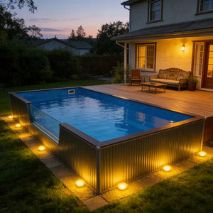 Piscine conteneur de haute qualité pour les maisons et les espaces commerciaux, conception et dimensions personnalisées, installation facile. - Product Image 3