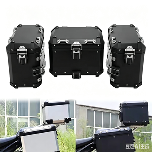 Support de sacoche latérale en alliage d'aluminium avec porte-bagages arrière intégré pour BMW R1300 GS <span class=keywords><strong>ADV</strong></span>, kit de montage tout-terrain non destructif - Product Image 1
