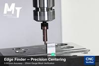 Alat Pencari Titik (Edge Finder) Impor Berlapis TiN C10-D17-4 Presisi 0.002mm Non-Magnetik untuk CNC, Kecepatan 400-600 RPM, Bersertifikasi FANUC