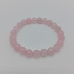 Bracelet en pierre Quartz Rose naturelle, vente en gros, 8mm, motifs fruits de pêche inscription, cadeau de vacances, vente en gros, tendance - Product Image 2