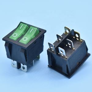 PA66带灯摇臂开关T125 250V 16A 250Vac KDC4灯双极开关认证<span class=keywords><strong>CQC</strong></span> - Product Image 6