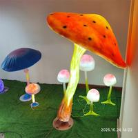 Lampe LED Champignon IP65 Série Avatar, Sculpture en Résine de Fibre de Verre, Lumière de Jardin Lumineuse, Lampe de Jardin Festive en Forme de Champignon