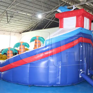 Tobogán de agua inflable para exteriores, equipo de juegos al aire libre, Tobogán grande para el agua - Product Image 6