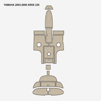 Tapis de sol en mousse EVA pour bateau Yamaha AR230 SX230 2003-2006, revêtement de pont marin personnalisé, imitation teck, antidérapant, auto-adhésif