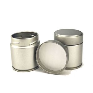 Envase Personalizado de Aluminio para Matcha, Lata Redonda Metálica Clásica con Tapa de Rosca para Regreso a Clases, para Dulces, Café, Té en Polvo - Product Image 4